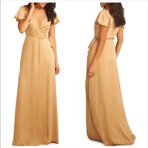 Show Me Your Mumu Noelle Satin Wrap Dress